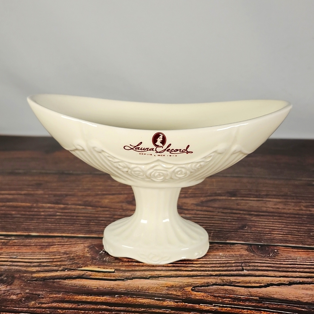 Vintage Laura Secord Pedestal Dish for Chocolates, candies